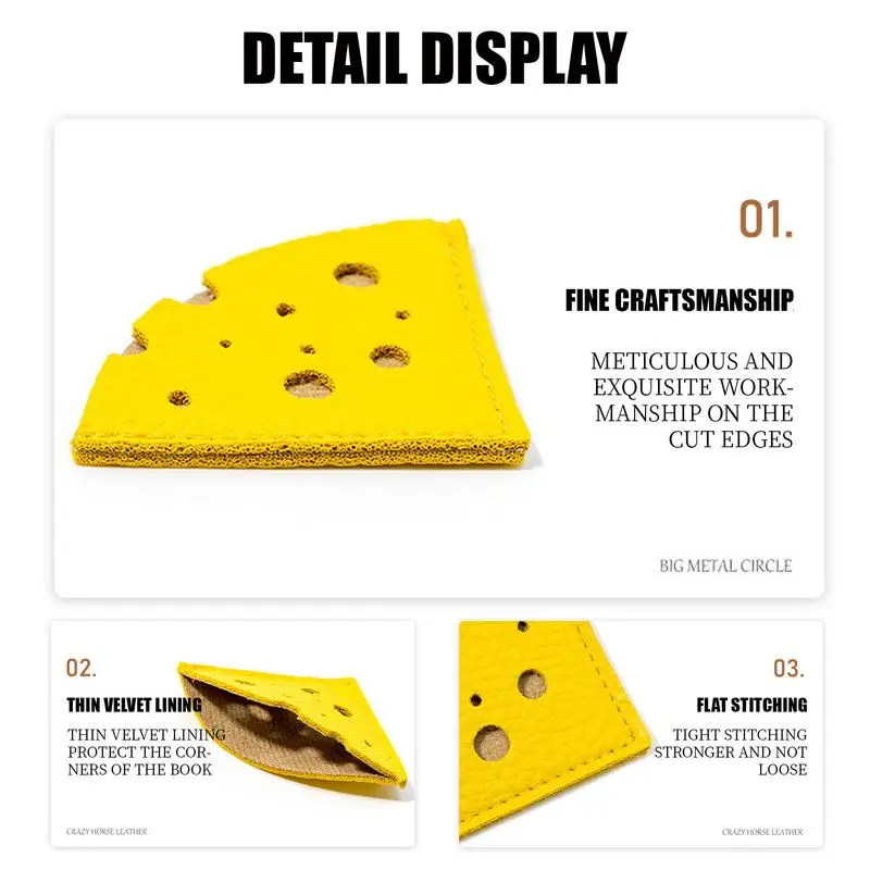 Leather Bookmarks For Women Decorative Students Corner Bookmark Book Reading Assistant Tool Smooth Page Markers For Library