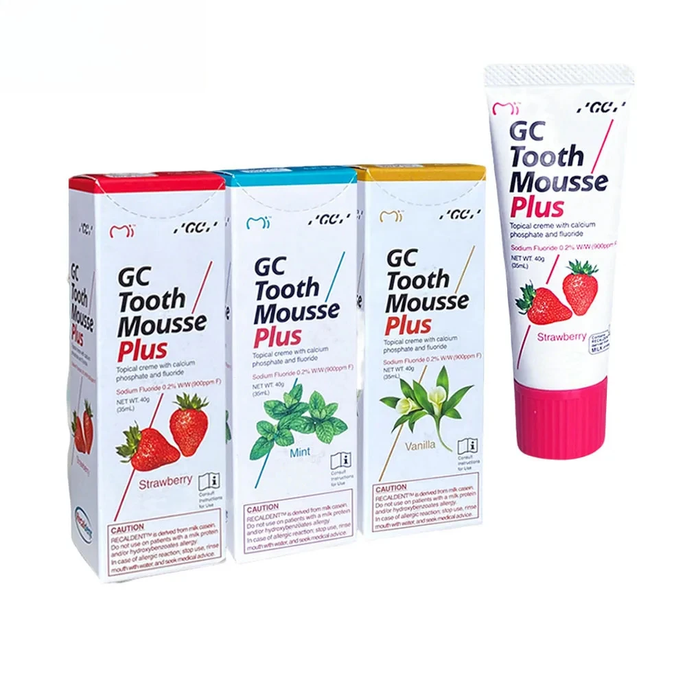 

GC Dental Oral Care Teeth Protection Solid Topical Creme Anti-cavity Fluoride Paste Children Adults Original Lab Tools