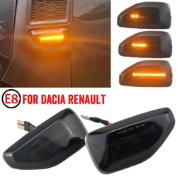 2PCS LED Dynamic Side Marker Turn Signal Light For Renault Sandero Stepway 2014 - 2020 For Renault Duster 2017 - 2022