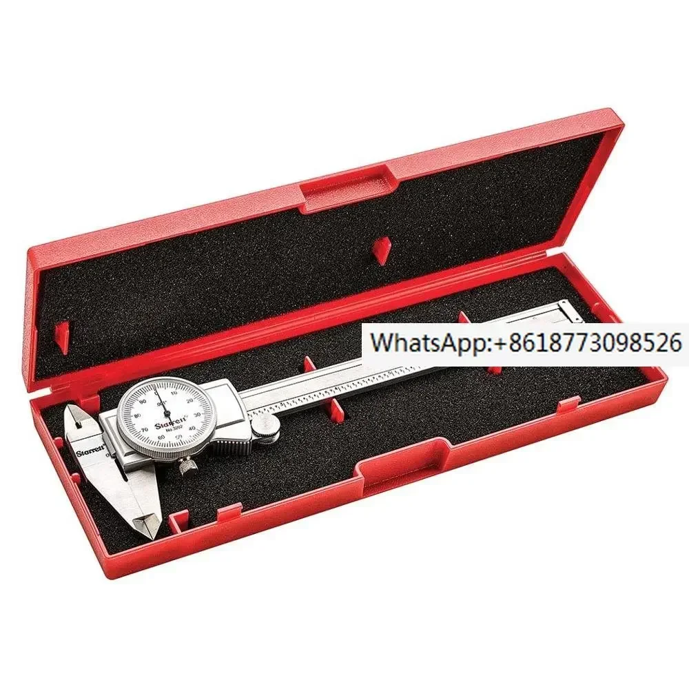 Starrett Dial Caliper Measuring Tool, 6/8/12 Inch Range, 0.001" Accuracy