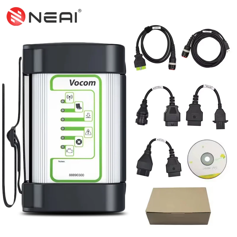 لواجهة V-olvo VOCOM 88890300 تحديث عبر الإنترنت ماسح ضوئي تشخيصي لشاحنة Renault UD Mack V-olvo أداة تشخيصية شديدة التحمل