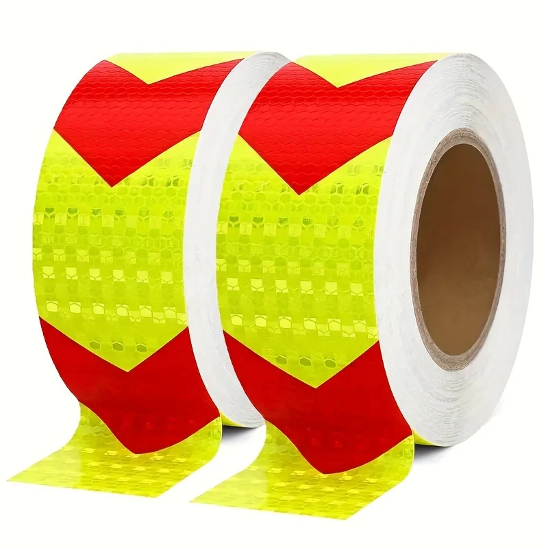 1 Rolls of High Visibility Reflective Safety Tape - PVC Material, 5.0 meter Long, Suitable for Vehicles, Trailers, Boats