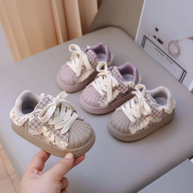 2026 New Spring Autumn Baby Shoes Leather Toddler Kids Sneakers Outdoor Boys Tennis Soft Sole Fashion little Girls Sneakers