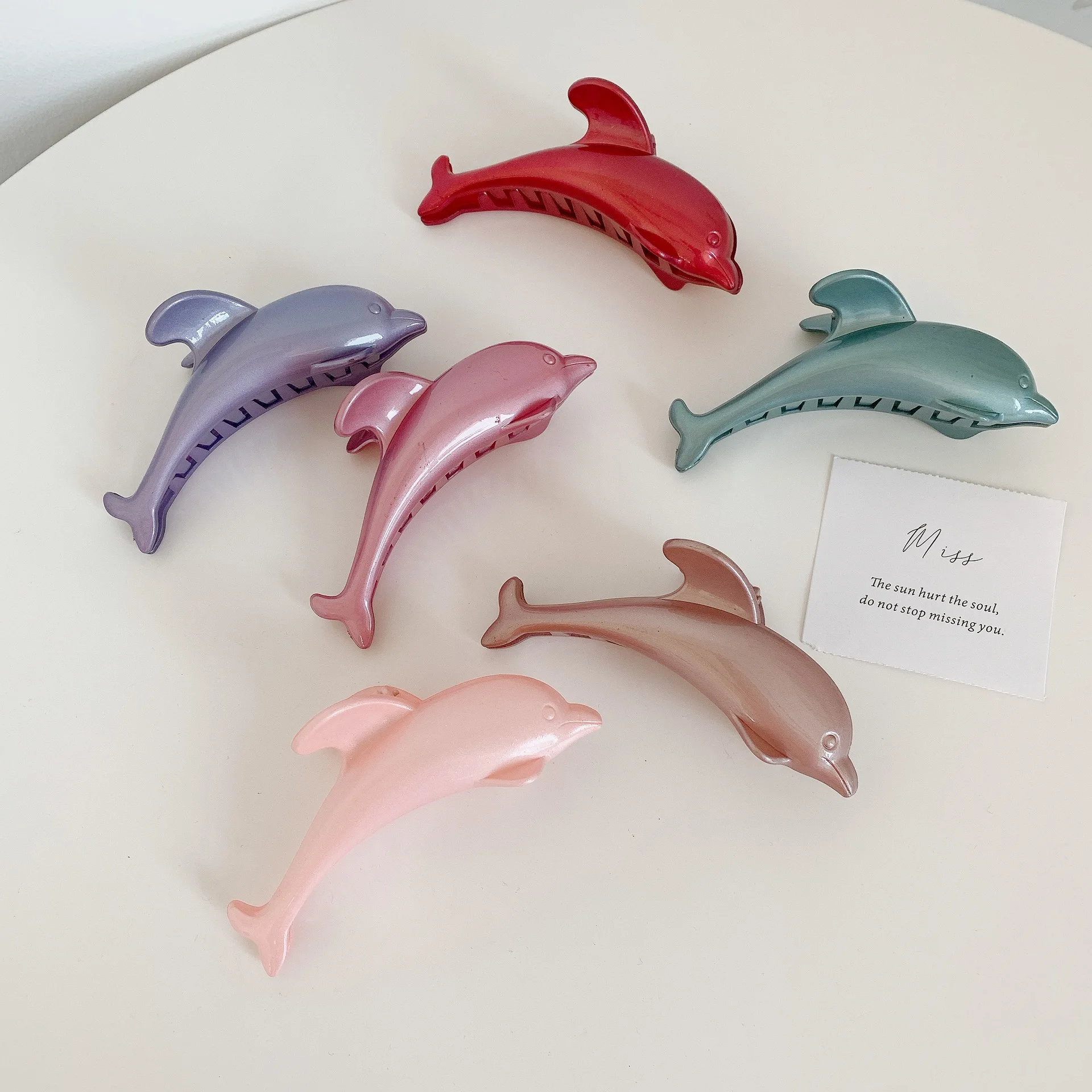 New Design Dolphin Shape Exquisite Hair Clip Claw Girls Cute  display picture 1