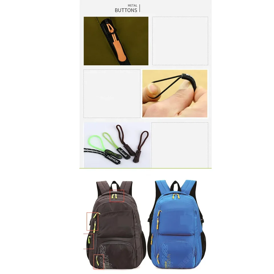 10pcs Colorful Zipper Puller Cord Zip Puller Replacement Ends Lock Zips Travel Bags Clip Buckle Sport Garment Parts, image 5