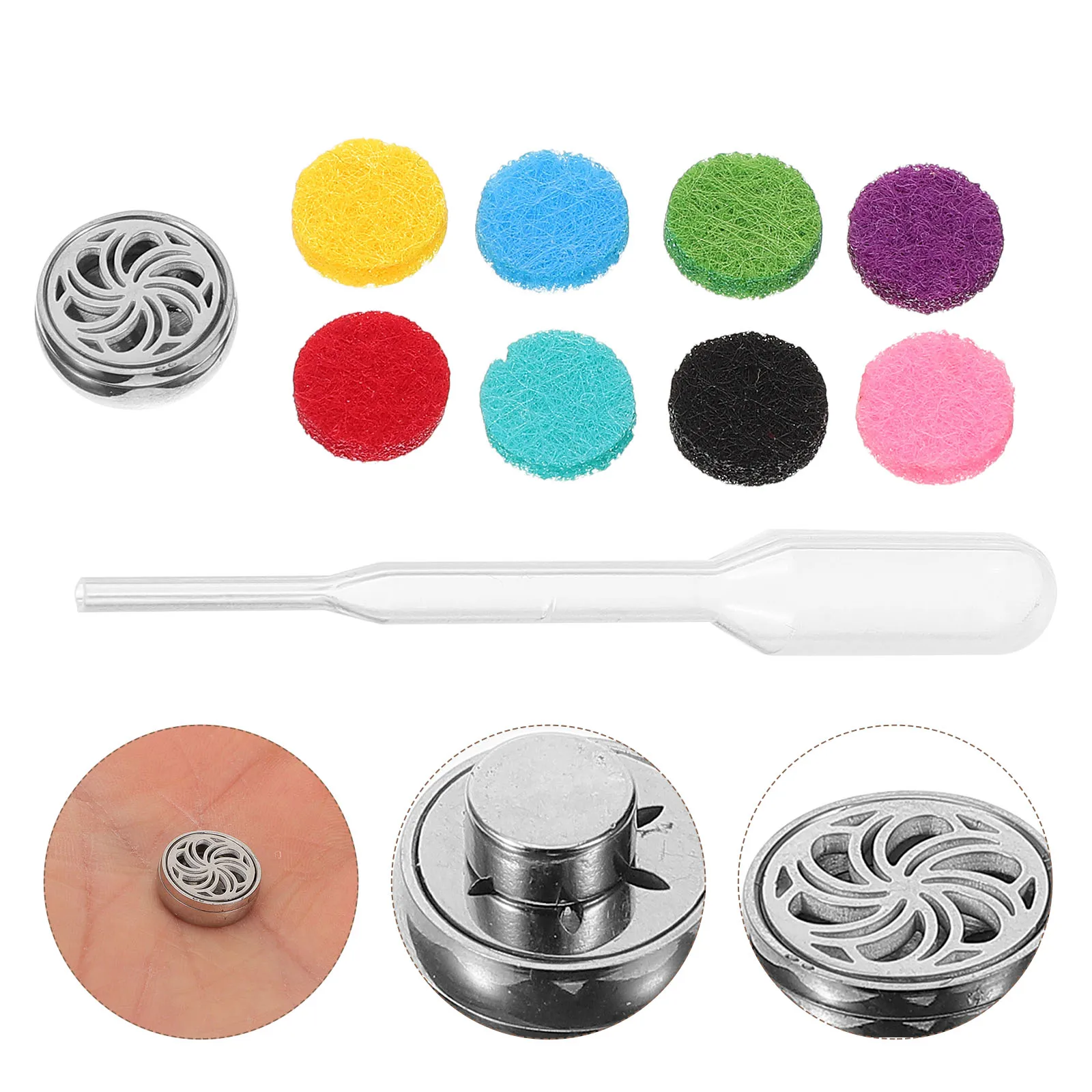 

Stainless Steel Aromatherapy Clip Perfume Holder Mask Accessory Collar Locket Mini Fragrance Clamp Clothing Bag Decorative