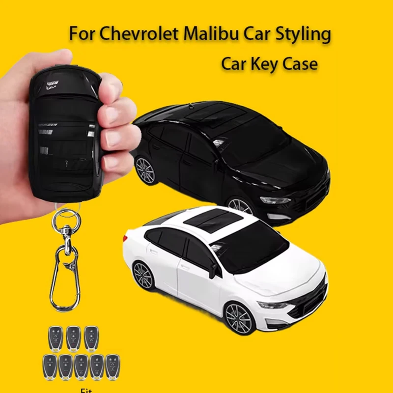 

For Chevrolet Malibu Car Model Key Case for Cruze Spark Sonic Volt Bolt Trax Captiva Lacetti Aveo 2 3 4 5 Button Key Cover Fob