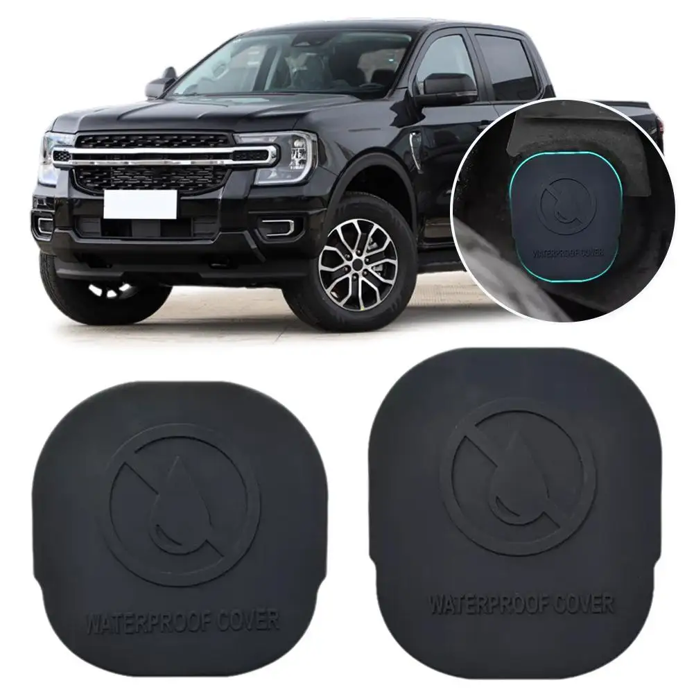 2Pcs For Ford Ranger T9 2022 2023 2024 Car Rear Axle Rubber Protective Cover Back Frame Beam Sealing Sandproof Mat