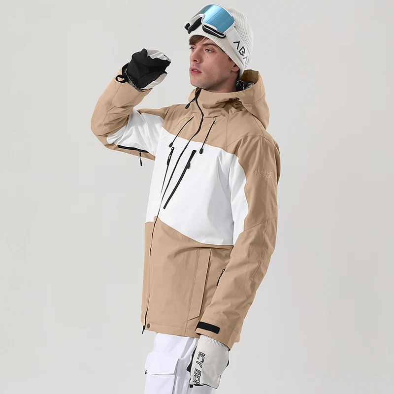 RUNNING RIVER Brand Men Snowboarding Hoodie High Quality Hooded outdoor Sports ski women Snowboard Jacket ripstop 4435