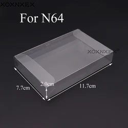 10pc/Lot Transparent Clear PET Plastic Box Protector Case Sleeve Cover For SNES N64 CIB Boxed Games Cartridge Box