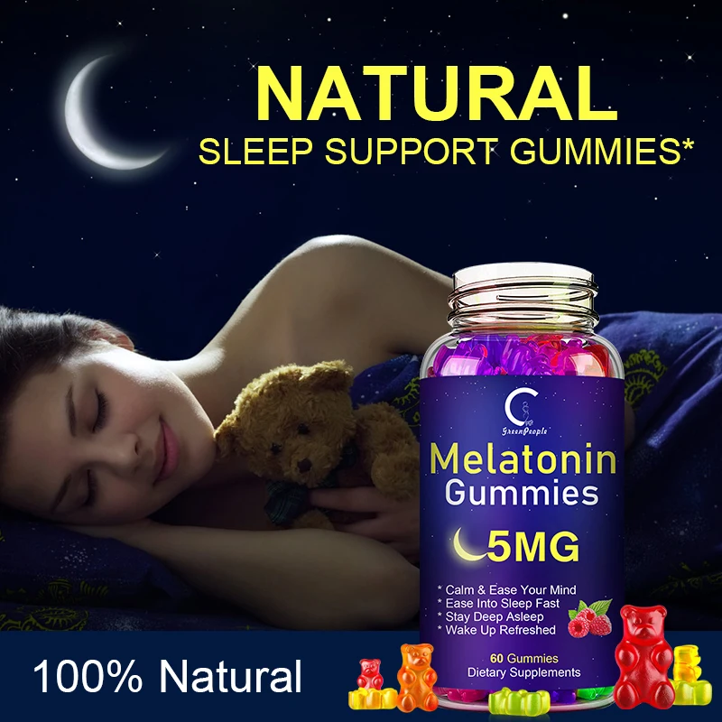 Melatonin Gummy Healthy Sleep Dietary Supplement Adult Night Sleep Assist Helps Sleep Improve Immunity Health care For Adult