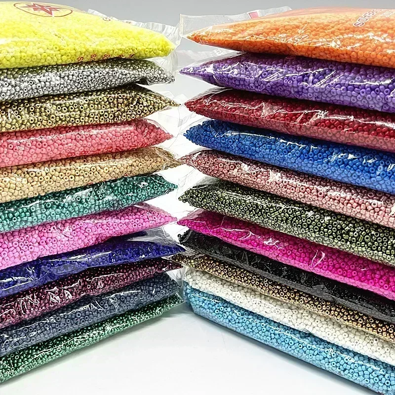 10g Colorful Glass Seed Beads Effect of The Lacquer That Bake Glass Beads for Jewelry Making DIY Necklace Bracelet Accessories