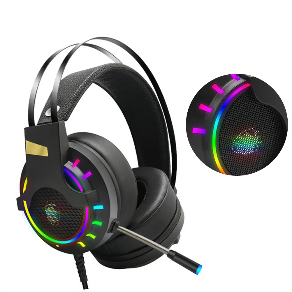 

Gaming Headset High Sensitivity Low Noise Clear Sound Usb Wired Headphone Gaming Headphone For Pc Laptop Mobile Game