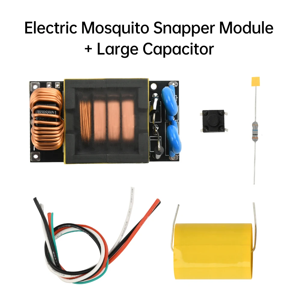 Placa de circuito elétrica para matar mosquitos, dc 3.7v-4000v 60w, alta tensão, faça você mesmo, arco violento poderoso, módulo elétrico de batida de mosquitos