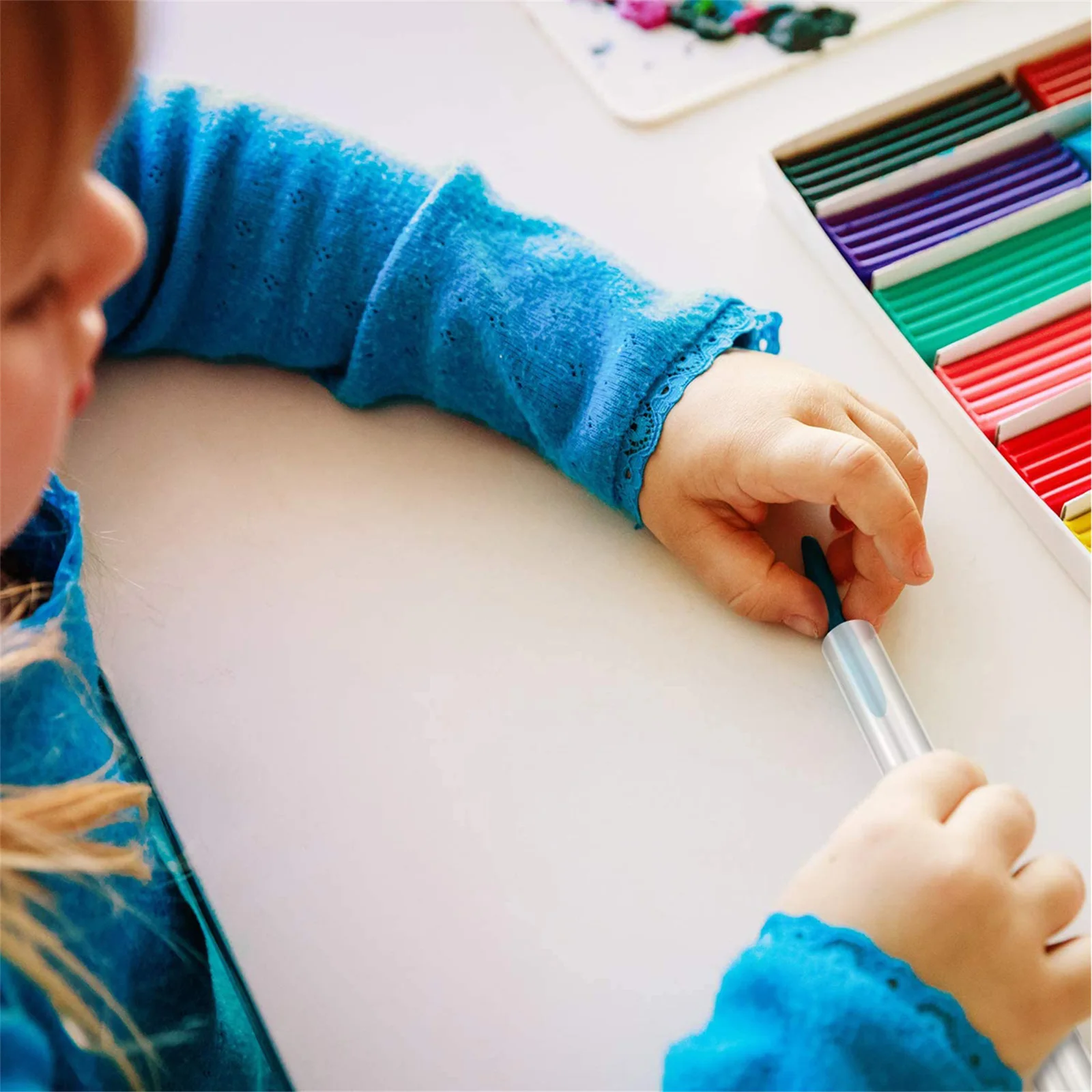 1 مجموعة 1 مجموعة الاكريليك الطين الأسطوانة دعم مجلس مجموعة أدوات DIY بها بنفسك النحت دائم صب لوازم المشاريع الحرفية تشكيل