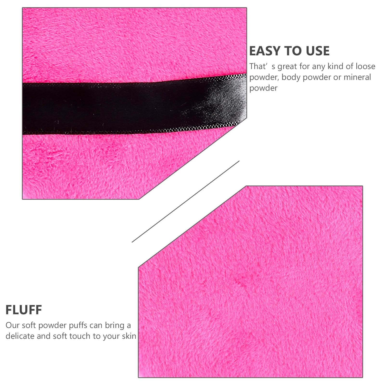 

4pcs Water Drop Ribbon Makeup Lightweight Powder Sponge Women Facial Loose Body Mineral Application Cosmetics
