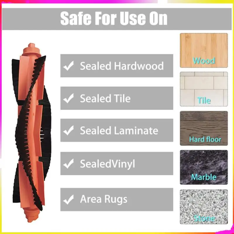 M04K 21 Uds repuestos Cepillo Lateral principal filtro Hepa paño de mopa para Xiaomi Robot aspirador S10/S12 B106GL