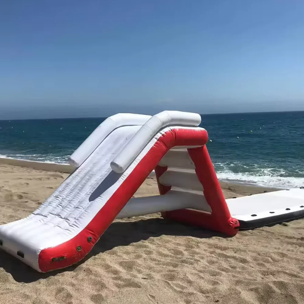 

Inflatable Water Slide Pool Play Center for Children 6+ and Adults, Suitable for Outdoor Pools/Sea/Lakes, Handrails and