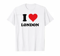 I Love London T Shirts Eiffel Tower Funny Design Double-Decker Bus British Flag Fashion Tshirt Homme Hipster Vintage Unisex Tops