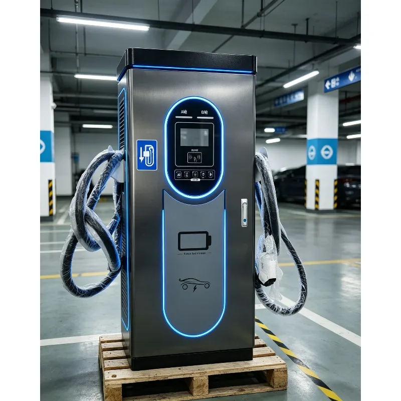 Commercial High Speed 40-240kW DC Electric Vehicle Charger CCS2 GB/T OCPP POS Floor Mounte Level 2 DC Fast EV Charger