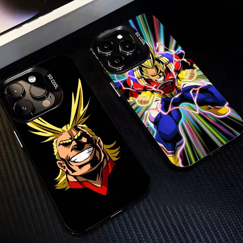 

A-All M-Might T-Toshinori Y-Yagi-AMTY Phone Case For iPhone 17,16,15,14,13,12,11 Plus,Pro Max,XS,Colorful Silver Black Cover