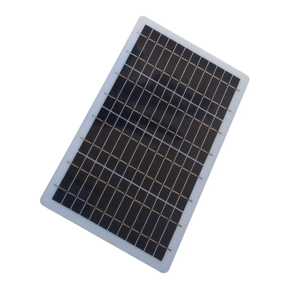 10W Monocrystalline Style Solar Panel for Water Pump and For Garden Lighting With Stable Voltage Output from 3.7V to 5.5V