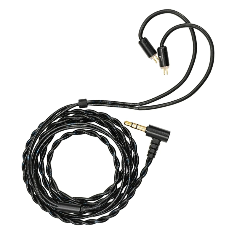 120 langes OFC-Soundkabel für 0,78 mm 2-polige Kopfhörer, 4-adrig/8-adrig geflochten Y4QF – Detail 1