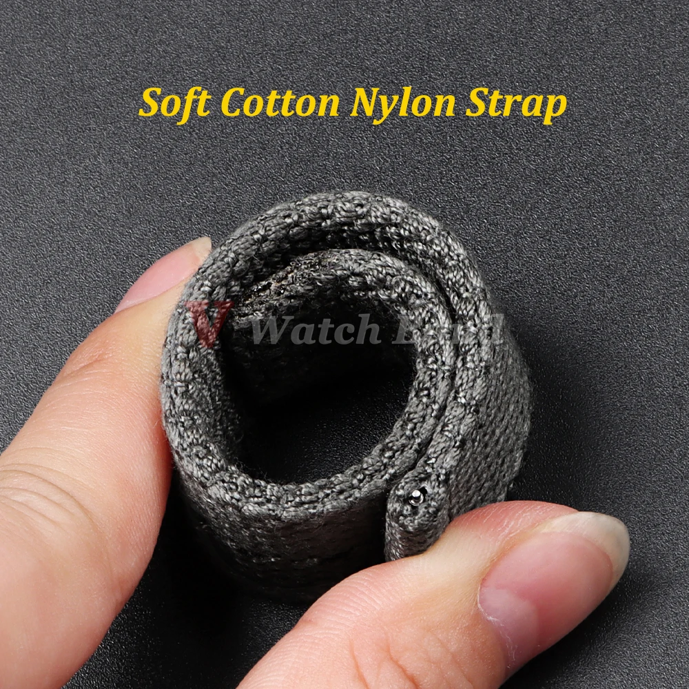 Premium Cotton Nylon Strap for Tudor for Omega Seamaster 20mm 22mm Quick Release Watchband for Panerai Military Sport Bracelet