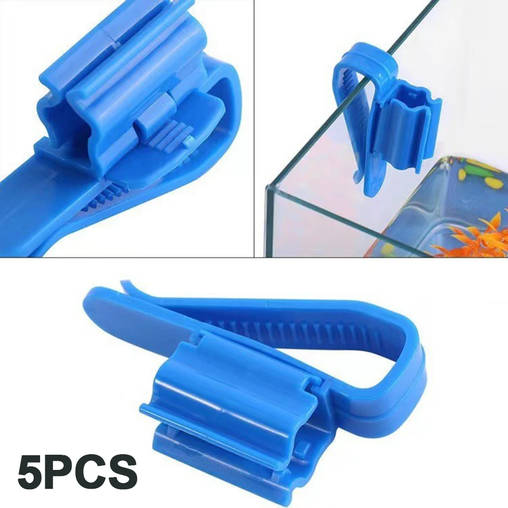 5pcs Fish Tank Clamp Mounting Clip Aquarium Hose Holder Aquarium Filtration Holder For Mount Tube For Water Pipe Dia 8-16mm