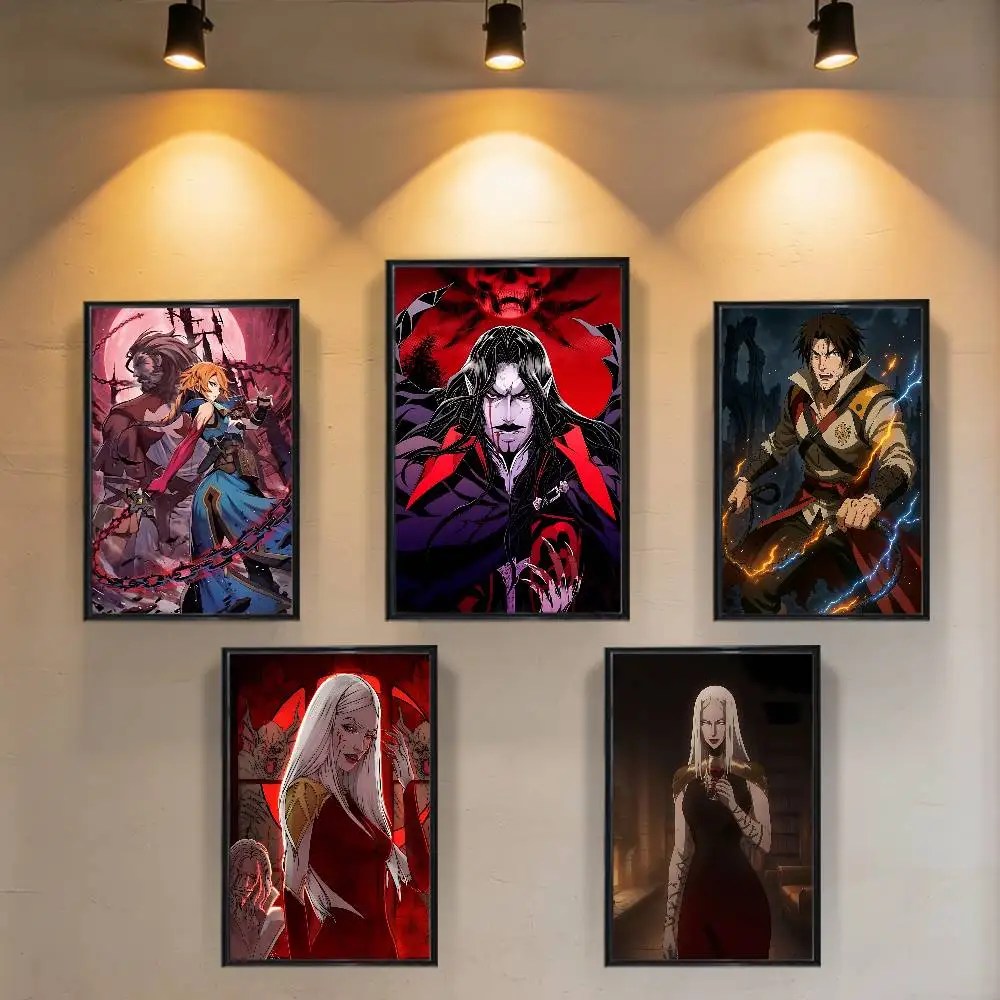 Rose Belmont Castlevania Poster Trendy Wall Art For Coffee Office Bar Decoration Best Gift Good Sticker Printed On PP Paper