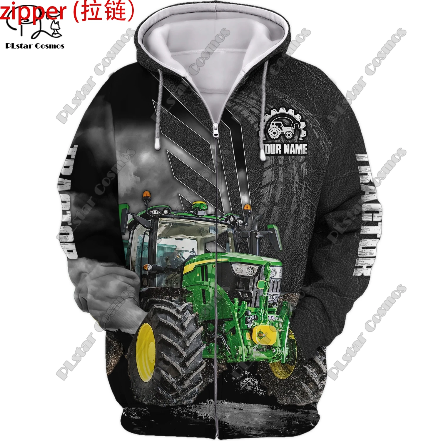 3D printing new car series truck school bus tractor art unisex clothing fun casual hoodie/sweatshirt/zipper/jacket/T-shirt Q-10