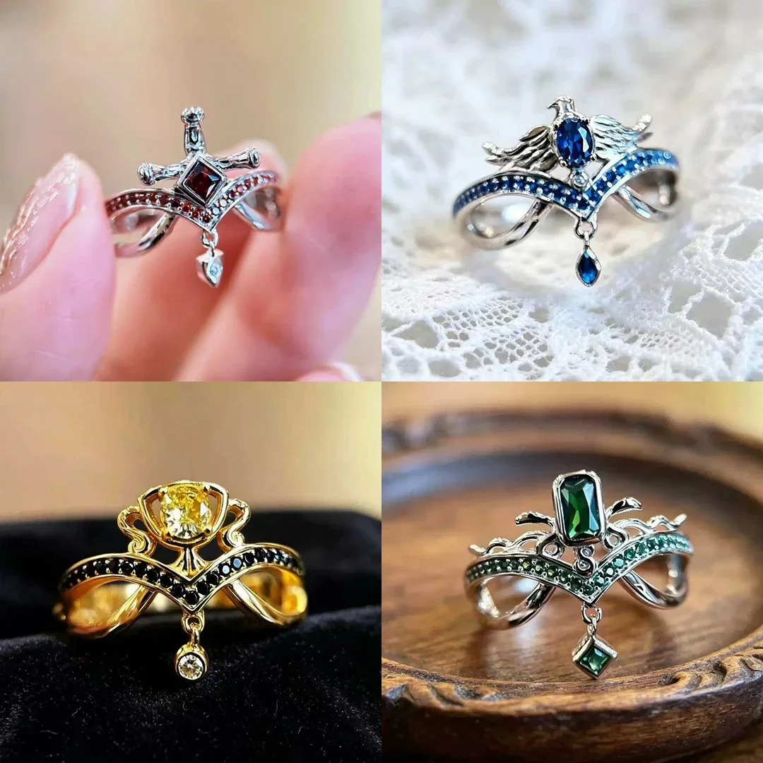 Anime Magic Academy Wizard Cosplay DIY Rings Magician Halloween Party Costumes Accessories Backpack Decoration Student Gifts