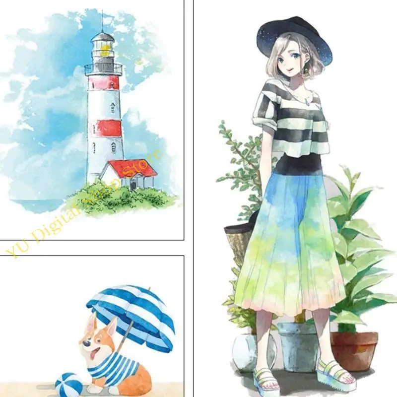 96BA Watercolor Paint Set Washable Gouache Rich Pigments Non Fading for Kids Adults