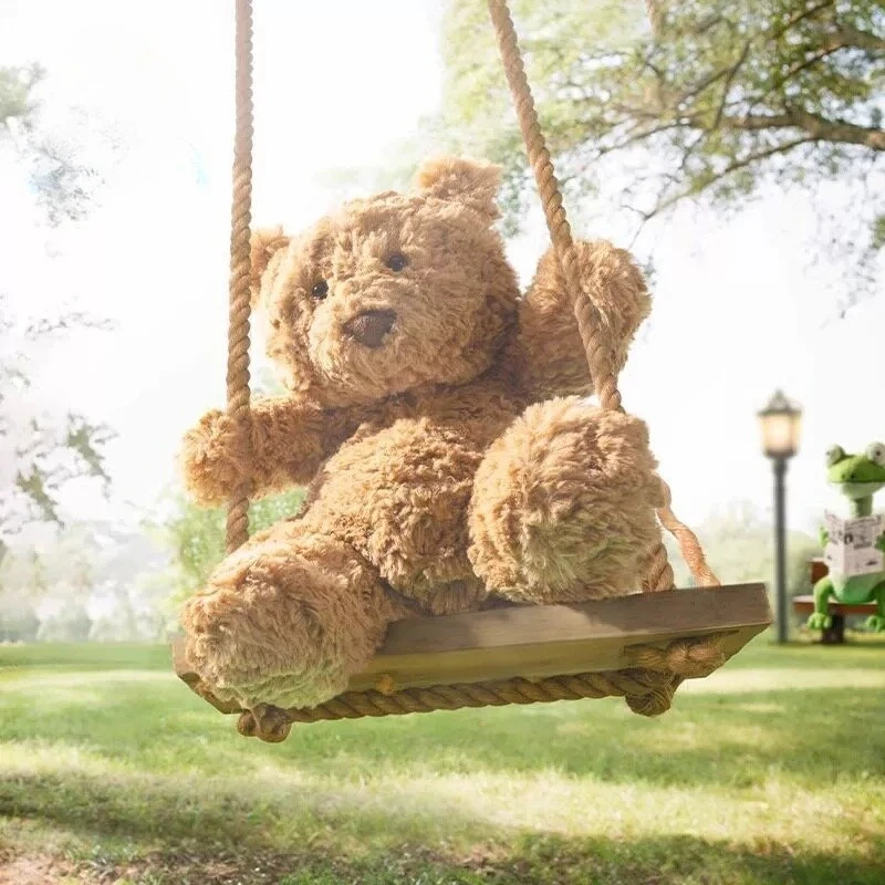 

Large Size Sleeping Bear Plush Toy Barcelona Bear Doll Teddy Bear Stuffed Animal Cuddly Pillow Healing Gift