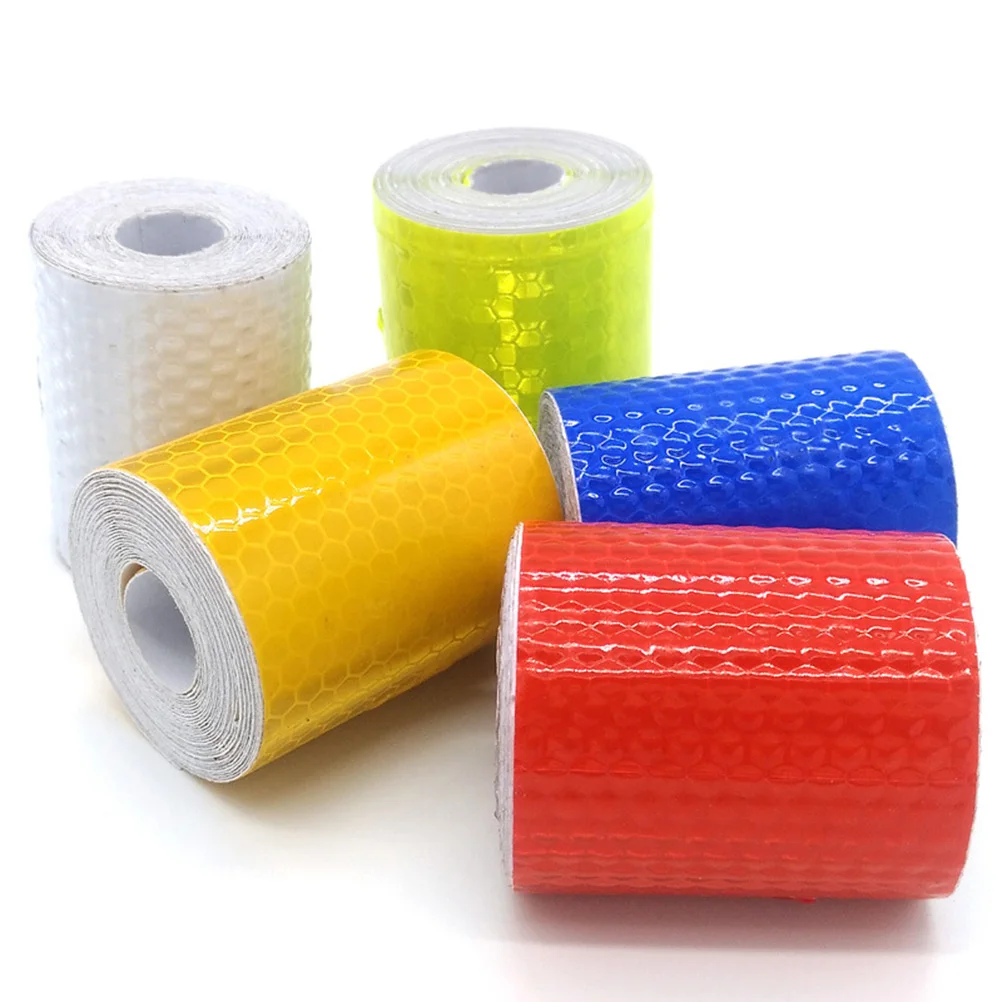 

4 PCS Reflective Stickers Tape Vehicle Trucks Warning Vehicles Conspicuity Adhesive