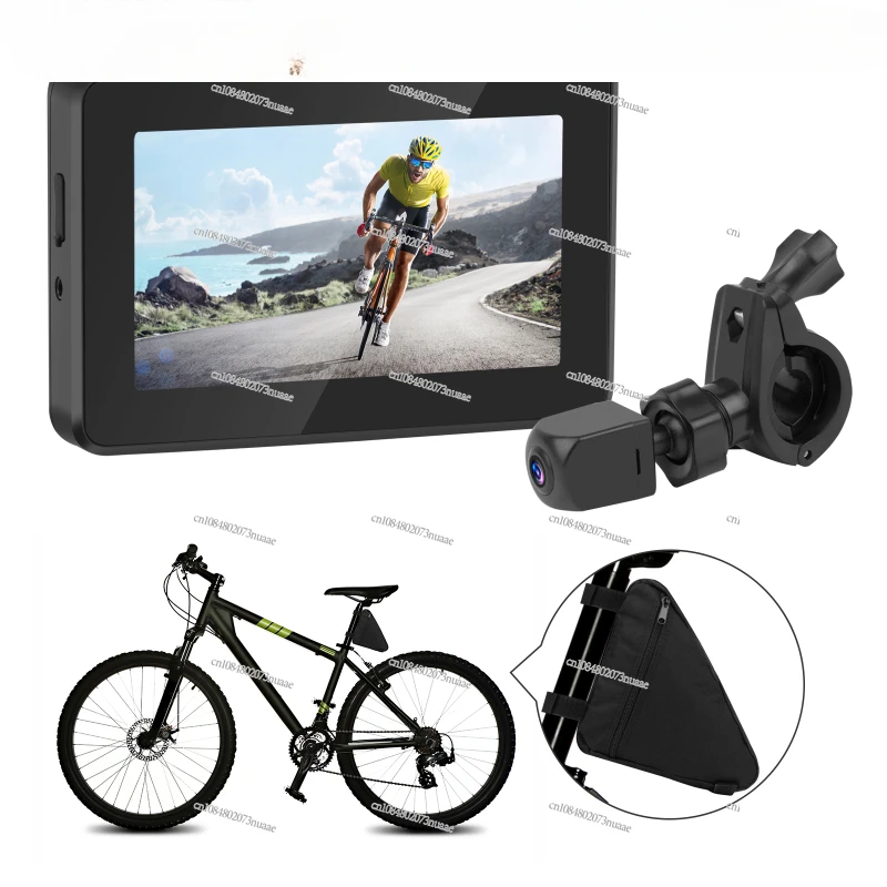 Bike Bicycle Mirror 1080P Bicycle Rear View camera with 4.3