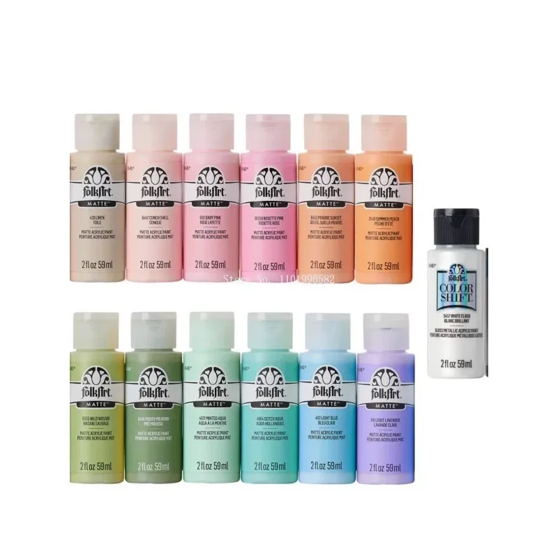 59ml 16 /18 Color/set Matte Acrylic Water-based Pigment DIY Creative Modeling Aromatherapy Plaster/clay Works Coloring Paint