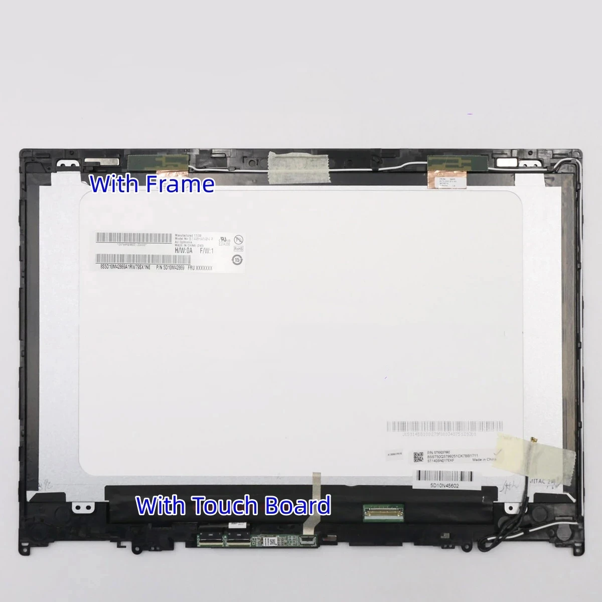 14 Inch Touch Screen For Lenovo Yoga 520-14 80X8 80ym 520-14IKB 5D10N45603 Digitizer Replacement Assembly 1920*1080 FHD