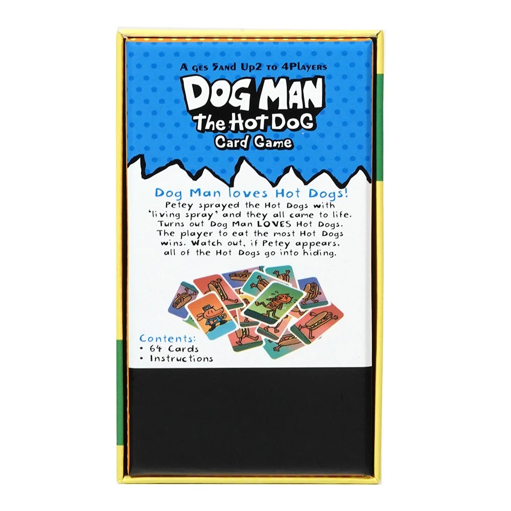 Dog Man Hot Dog Card Game il gioco di raccolta veloce e Frenzied per bambini con Art Party Game Deck