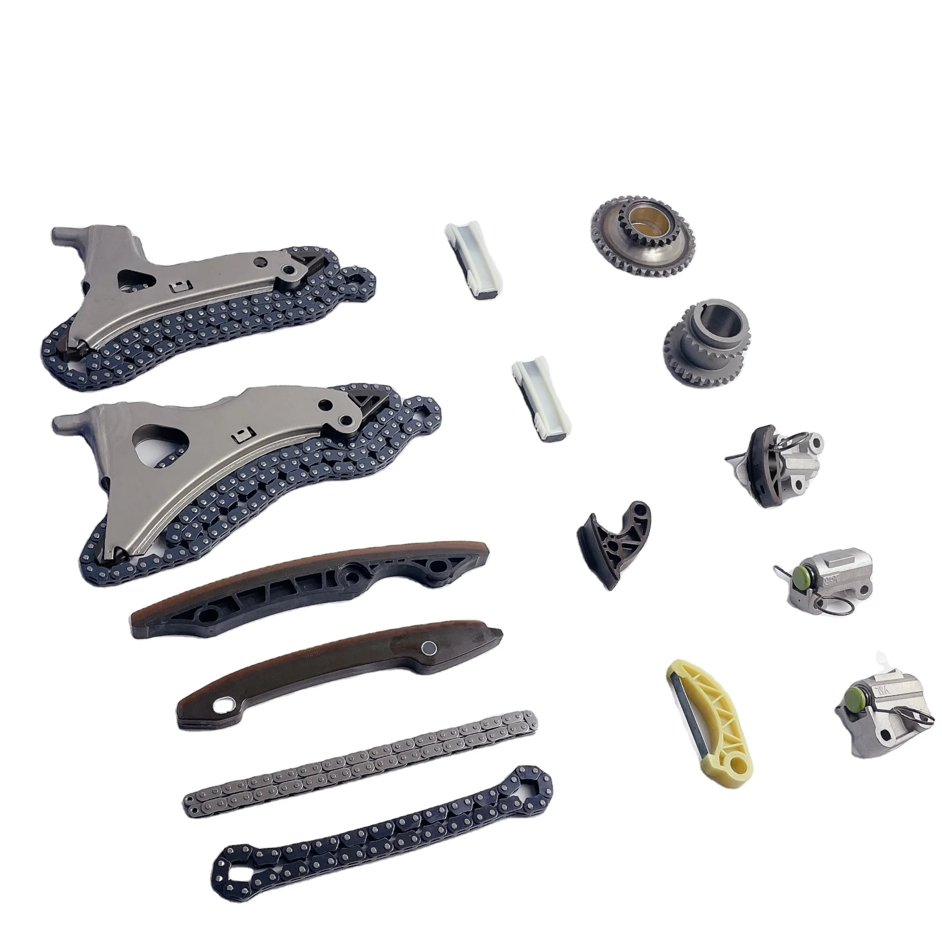 

KUSIMA 15pcs Timing Chain Tensioner Rail Kit for Mercedes Benz W205 W222 M276 3.0T 3.5 GL400 C43 GLC43 AMG M276 3.0L 3.5L V6