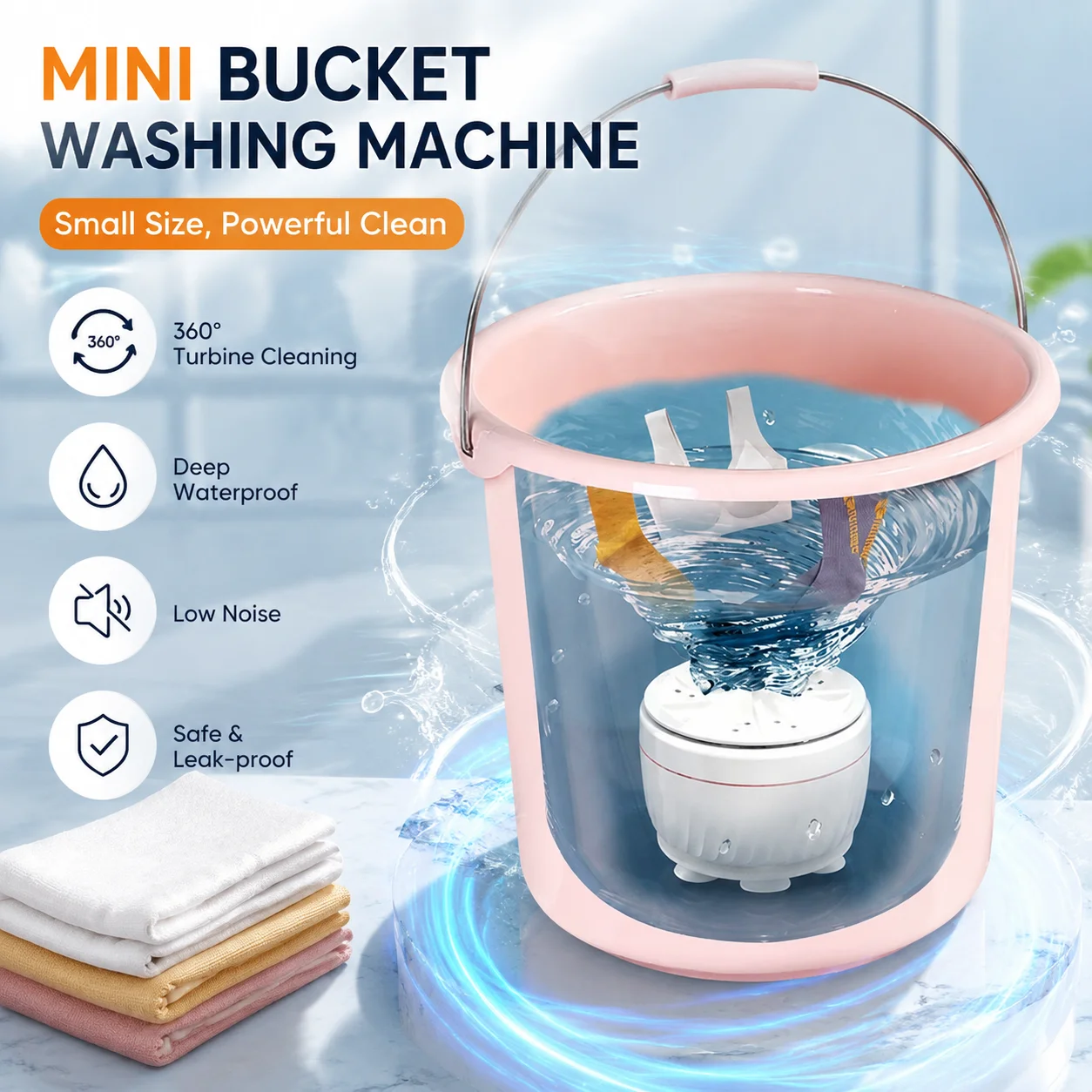 Baby Clothing Washing Machine - Mini Lavatrice Portatile 60W USB Turbo