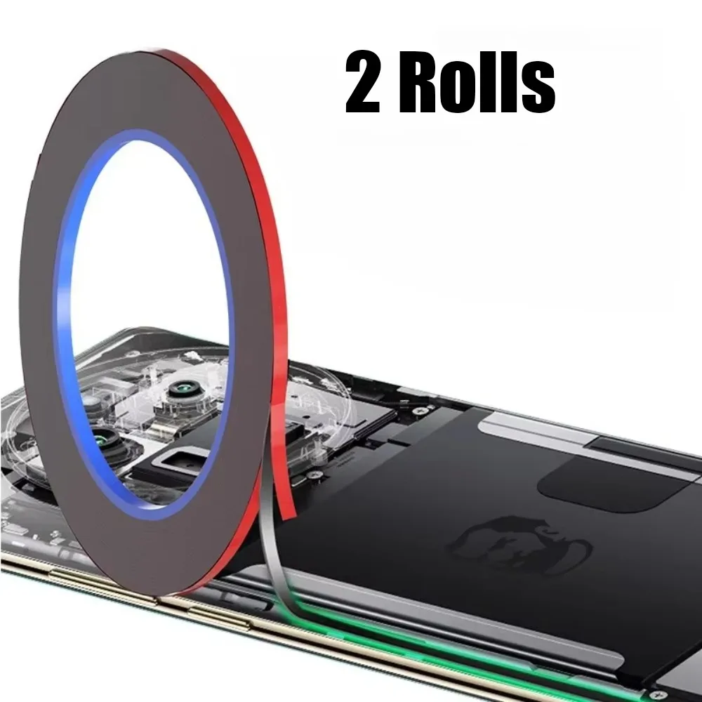 

2 Rolls 3mm Mobile Phone Frame Tape Traceless Curved Screen Double-sided Tape Waterproof Cell Phone Repair Tape