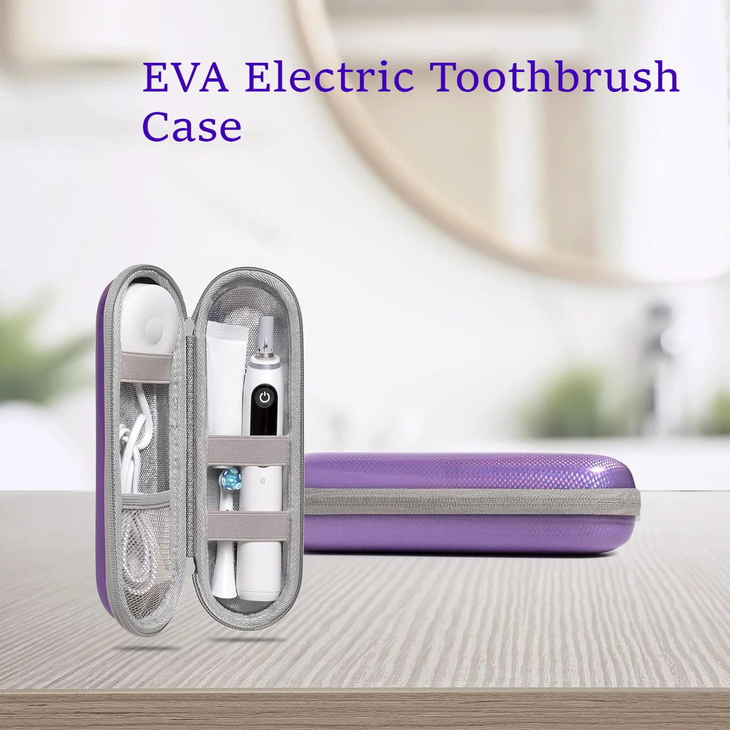 แปรงสีฟันไฟฟ้า EVA กันน้ํากันกระแทกทนความชื้นขนาดใหญ่เหมาะกับแปรงสีฟันไฟฟ้า Sonicare ส่วนใหญ่