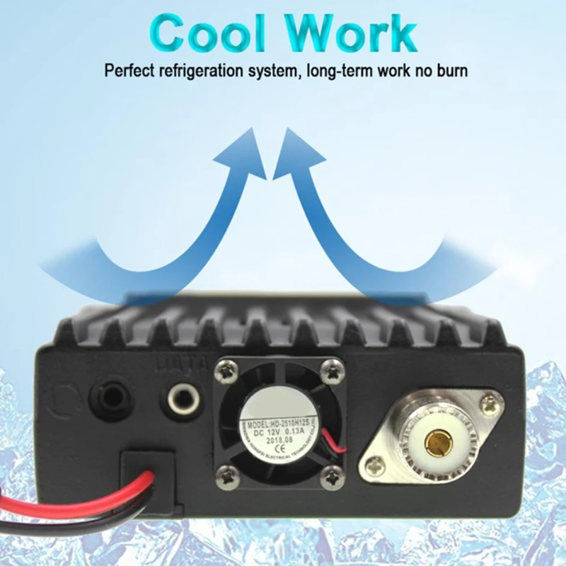 Верхняя модель, 25 Вт, двухдиапазонный четырехъядерный дисплей 136-174And400-480Mhz, большой ЖК-дисплей, мобильное радио KT8900D