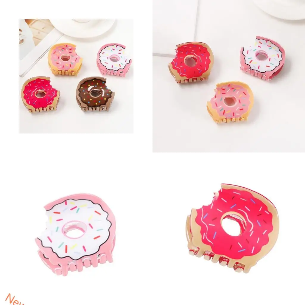 

Красочный десертный коготь для волос с сильным захватом, пружинный зажим для густых тонких причесок LXAD