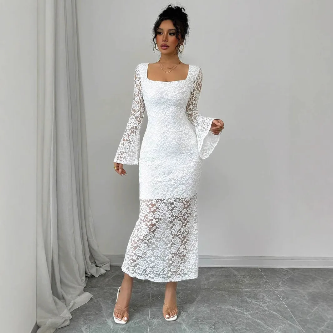 flared long dress for women Classic Flared Maxi Dress – The Style Vault