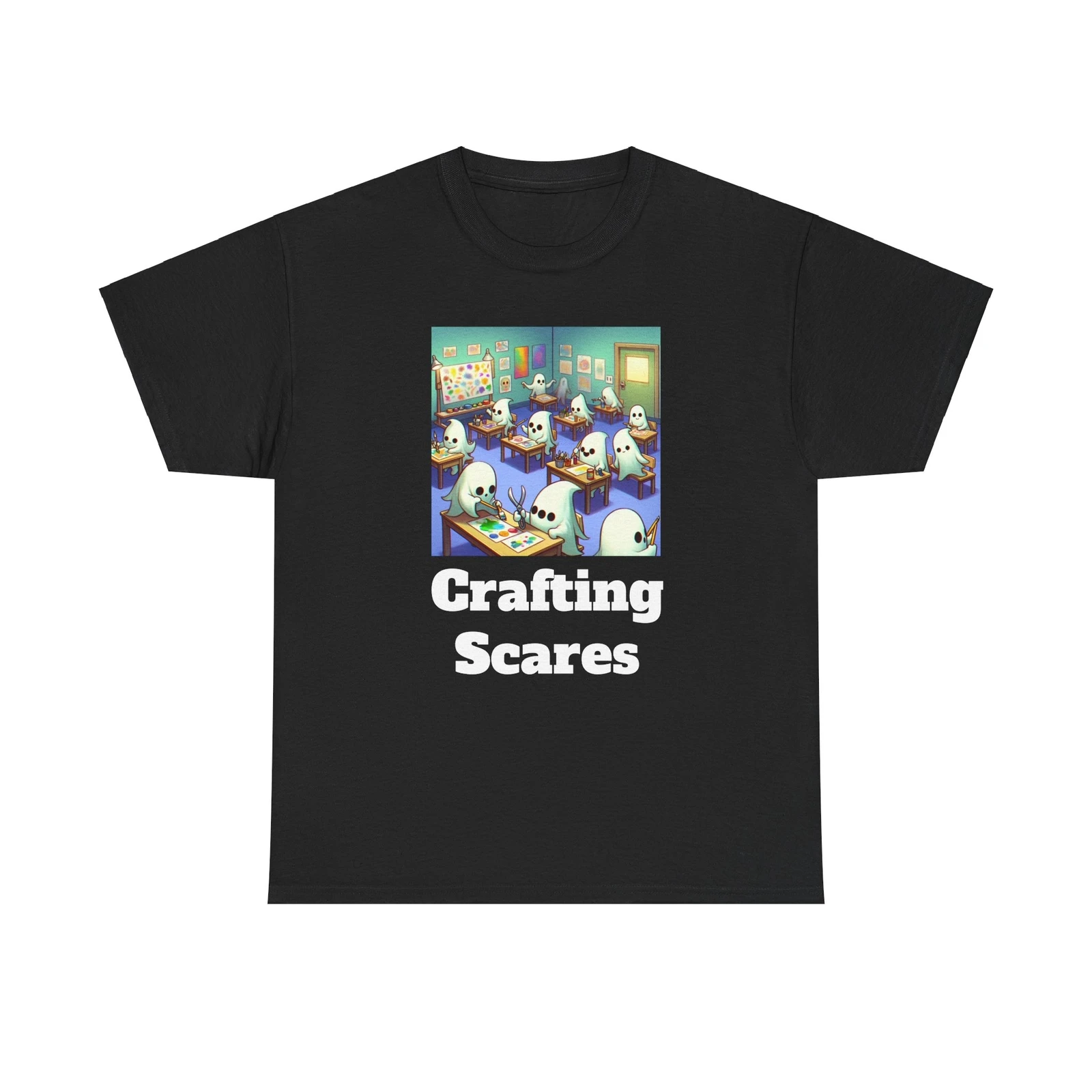 Arts and Crafts Halloween T Shirt (Art Teacher)