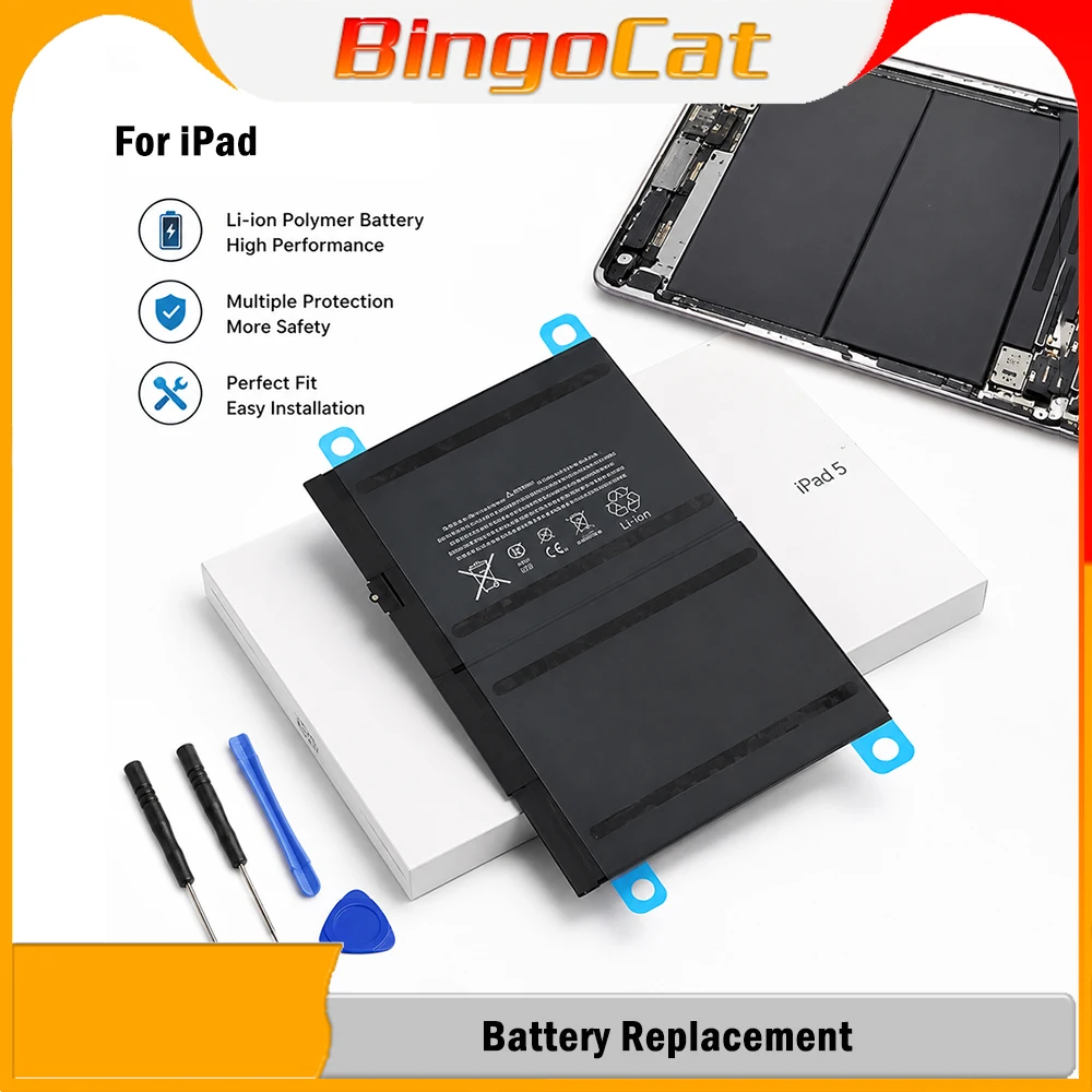 Vormir Tablet Battery For IPad 2 3 4 5 6 7 8 9 10, iPad Air1 2 3 4 5 For iPad  Mini2 3 4 5 6 Pro9.7 10.5 11 12.9 With Free Tools