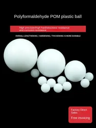 Precision POM Plastic Rolling Balls 1/2/3/4/5/6/7/8/9/10/20/30mm Solid Hard Plastic for Precision Application