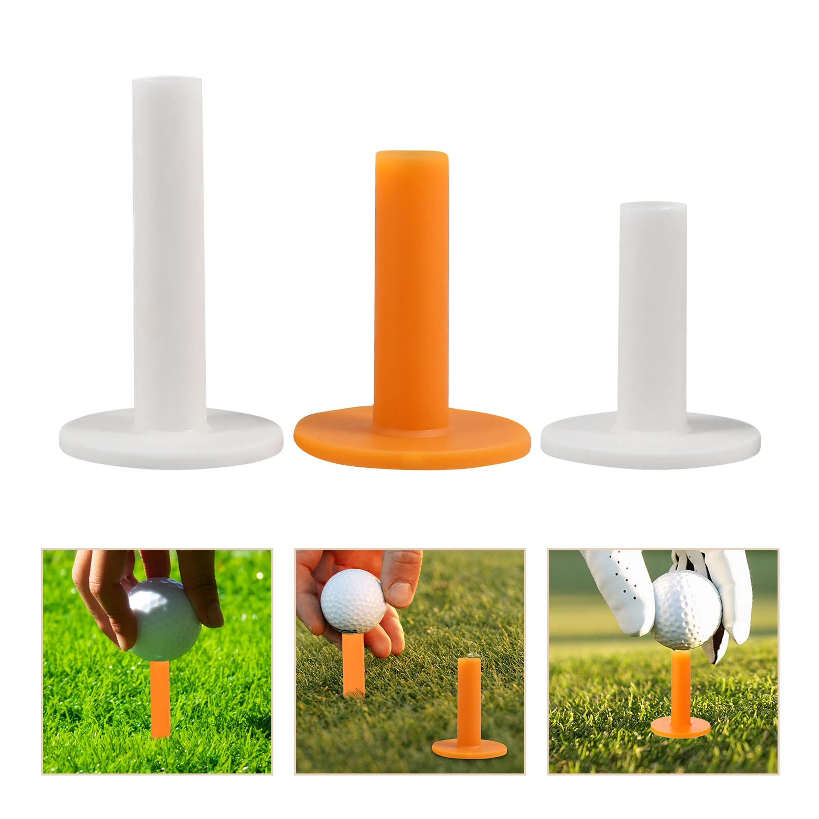 

6Pcs Golf Tees Rubber Durable Removable for Indoor Outdoor Practice Mats Driving Range Accessories Golfs Tees Golfs Ball Racks